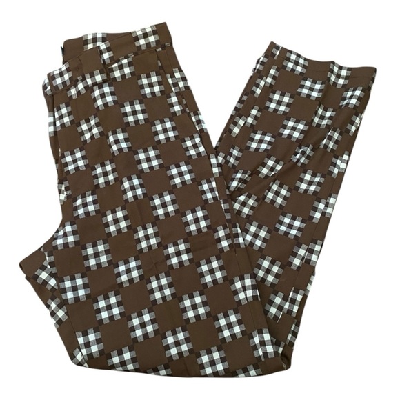 Bogey Boys The Best Pant Brown Patchwork Plaid Golf Pants Men’s Size 30 NEW - Picture 1 of 9